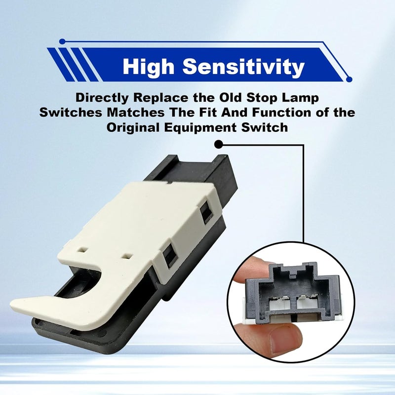 Pleoos 25981009 Brake Light Switch Sensor Compatible with 2007-2011 Cadillac Escalade,2010-2011 Chevy Silverado 1500,2007-2011 Chevy Avalanche,Replaces D1539JDEL,D1539J - Image 2